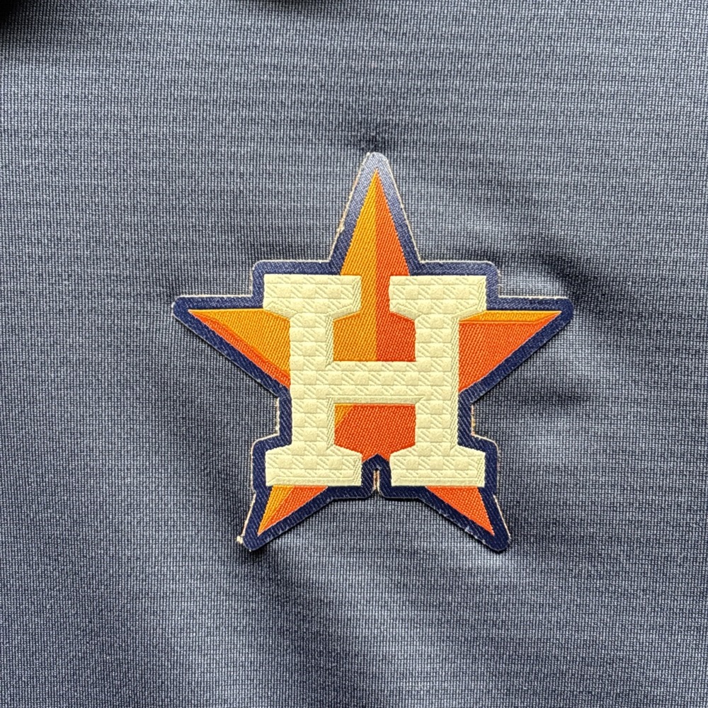 Nike Houston Astros Cooperstown Dri-Fit‎ Polo Golf Shirt Navy Mens XL Baseball - Picture 2 of 9